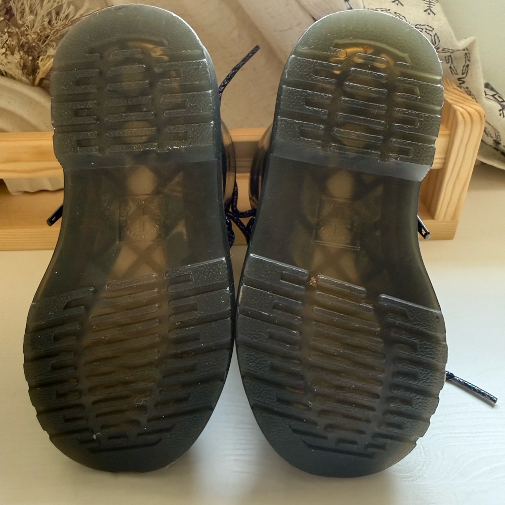 Dr Martens Glitter Patent Boots - Picture 3 of 9